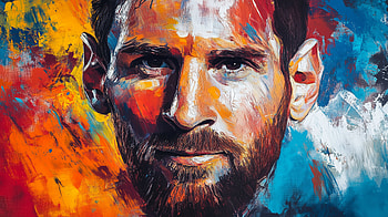 Artistic of Soccer Icon Lionel Messi, artistic, soccer, Lionel Messi HD wallpaper