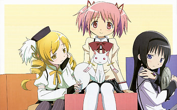 Madoka Magica anime, Anime girls, Kaname Madoka, Tomoe Mami HD wallpaper