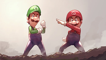 Luigi and Mario Ultra, Luigi, video game, Mario HD wallpaper