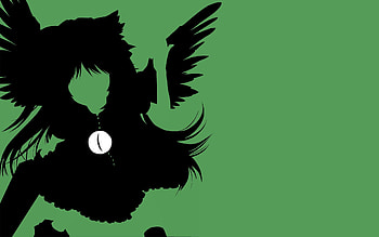 Touhou Utsuho Reiuji, nuclear, touhou, green, utsuho reiuji HD wallpaper