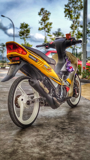 125zr, motorcycle, sky, 125z, yamaha, f1zr, malaysia, indonesia, balap HD phone wallpaper