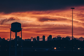 Cities, Sunset, City, Building HD wallpaper