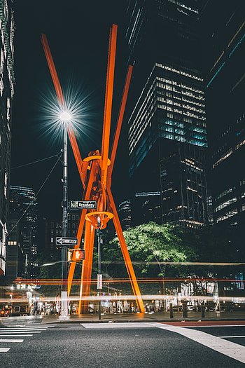 Cities, Night, Architecture, City, Shine, Light, Street HD phone wallpaper