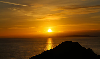 Nature, Sunset, Sea, Sun, Horizon HD wallpaper