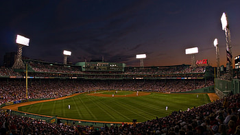Boston Red Sox baseball club Fenway typography graphic word art on . HD wallpaper