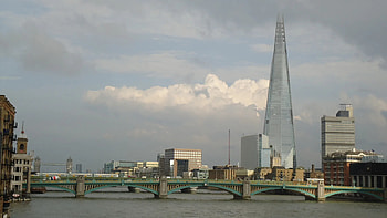 The Shard, London in the rain, Amie brle HD wallpaper