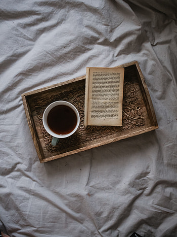 Miscellanea, Miscellaneous, Cup, Book, Tea, Coziness, Comfort, Tray HD phone wallpaper