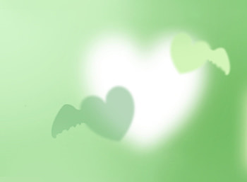 green love, wings, heart, love, green HD wallpaper