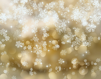 Digital art, bokeh, snowflakes, abstract HD wallpaper