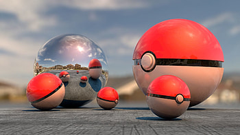 Reflection, 3D, Smooth, Surface, Ball, Dimensions (Edit), Dimension HD wallpaper