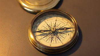 Silver and gold compass, Gray surface, stock , Precise navigation HD wallpaper