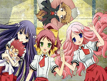 Baka & Test, test, ---, other, ribbons, uniforms, yoshii, chibi, anime, baka, baka and test, avatar HD wallpaper