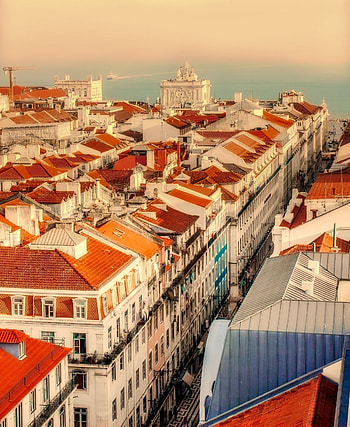 Cityscape, Lisbon (Portugal) HD phone wallpaper