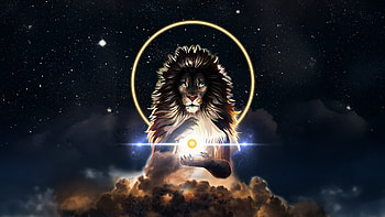 Leon Mufa Aslan, lion, artist, artwork, art, digital-art, artstation HD wallpaper