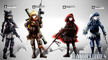 Anime RWBY Blake Belladonna Weiss Schnee Yang Xiao Long Ruby Rose (character) anime HD wallpaper