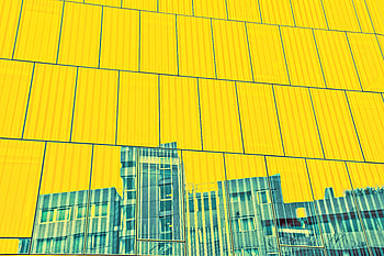 Building, Reflection, Miscellanea, Miscellaneous, Facade, Panels, Panel HD wallpaper