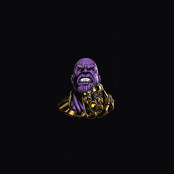 Thanos, angry man, minimal, art HD phone wallpaper
