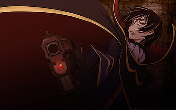 Lelouch, lelouch lamperouge, code geass, zero, gun, dark HD wallpaper