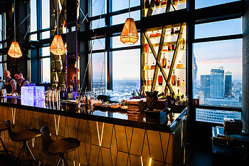 panorama sky bar, bars clubs, warsaw HD wallpaper