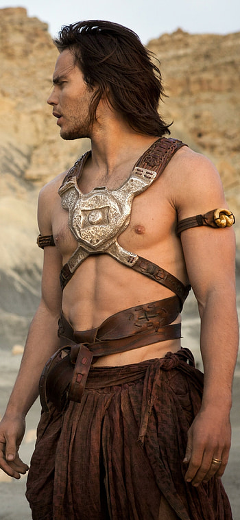 Taylor Kitsch, John Carter, Movie hero, Sci-fi adventure HD phone wallpaper