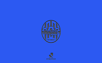 Montedio Yamagata, blue background, Japanese football team, Montedio Yamagata emblem, J2 League, Japan, football, Montedio Yamagata logo HD wallpaper