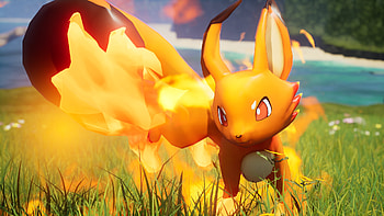Palworld Fiery Companion, video game, Palworld, Pokemon, fire pokémon, animated character HD wallpaper