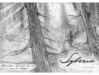Syberia, kate, sketch, forest HD wallpaper