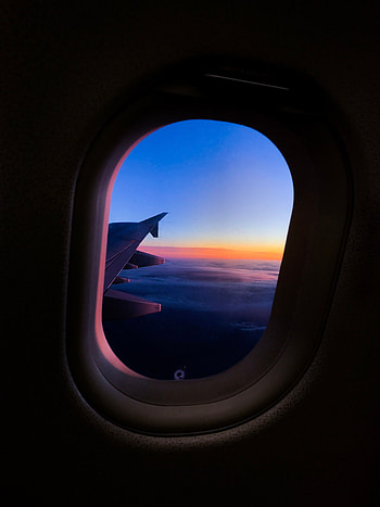 Sky, Miscellanea, Miscellaneous, Flight, Window, Porthole, Plane, Airplane, Airplane Wing, Wing Of The Plane HD phone wallpaper
