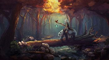 Panda Journey Forest , panda, forest, artist, artwork, digital-art HD wallpaper