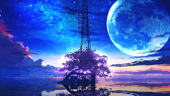 anime landscape, landscape, Digital Art, AI Art, Anime HD wallpaper