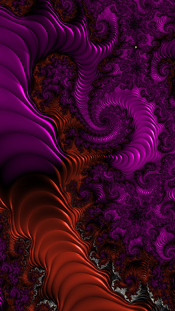 Vertical Fractal Background for Smart - Purple and Red, red, purple, pattern, psychedelic, trippy, Abstract, fractal, abstract purple HD phone wallpaper