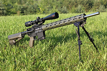 varmint ar-15 modification sniper variant optics fry grass HD wallpaper