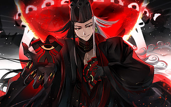 Ashiya Douman, darkness, TYPE-MOON, Fate Grand Order, Alter Ego, manga, portrait, Fate Series, Ashiya Doman HD wallpaper