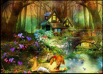 ✰.A Q U A R I U M.✰, fishes, fantastic, animals, trees, sweet home, sweet, woods, house, landscape, kids, forests, fantasy, pretty, nature, models, chic, home, child, cute, digital art, creative, water, Aquarium, imaginations, beautiful, people, backgrounds, creations, hop, manipulation, bridge, girls, flowers, splendor, good ideas HD wallpaper