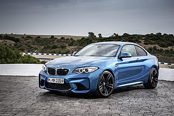 2016-BMW_M2-Coupe, 2016, Coupe, Black rims, Blue HD wallpaper