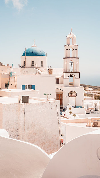 Santorini, Top quality, Backgrounds HD phone wallpaper