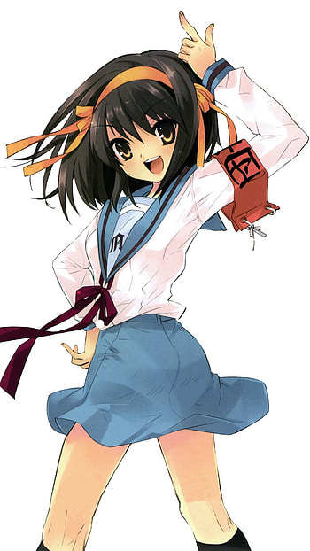 Haruhi Suzumiya, Anime protagonist, Haruhibean HD phone wallpaper