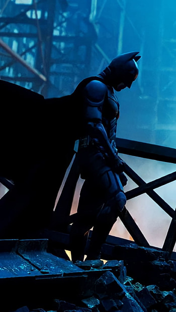 The dark knight, art, blue HD phone wallpaper