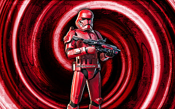 Sith Trooper, red grunge background, Fortnite, vortex, Fortnite characters, Sith Trooper Skin, Fortnite Battle Royale, Sith Trooper Fortnite HD wallpaper