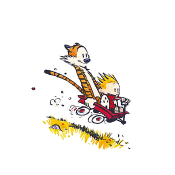 IOS7 | calvin-and-hobbes-fly - parallax iPad HD phone wallpaper