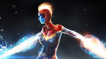 Captainmarvel Art, captain-marvel, superheroes, artwork, digital-art, artstation HD wallpaper