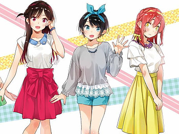 Chizuru Ichinose, Rent A Girlfriend, Anime, Kanojo Okarishimasu, Sumi Sakurasawa, Ruka Sarashina HD wallpaper