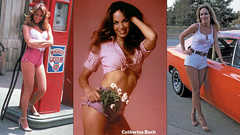 Actress Catherine Bach as Daisy Duke, Dukes of Hazzard, Daisy Duke Shorts, high heels, Daisy Duke, Legs, Catherine Bach HD wallpaper