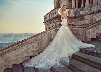 Bride, white, model, galia lahav, girl, dress, woman HD wallpaper