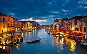 Venice, Venetian architecture, Gondolas on canals, Marco Polo HD wallpaper