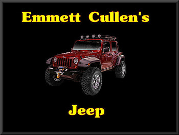 Emmett Cullens Jeep, twilight, emmett cullen, jeep, red HD wallpaper