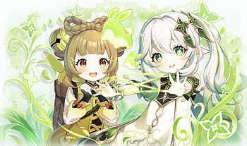 Nahida & Yaoyao, Yaoyao (Genshin Impact), Nahida (Genshin Impact), video game, Genshin Impact HD wallpaper