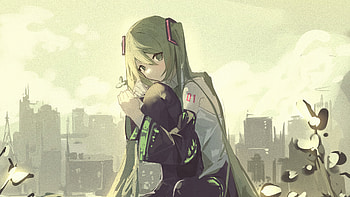 Hatsune Miku Anime Art , hatsune-miku, vocaloid, anime, anime-girl, artist, artwork, digital-art HD wallpaper