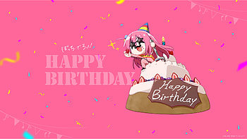 Hitori Gotou's Birtay Bash — Bocchi the Rock!, Hitori Gotou, Anime, Bocchi the Rock! HD wallpaper