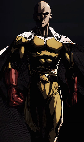 saitama, one punch man, anime HD phone wallpaper